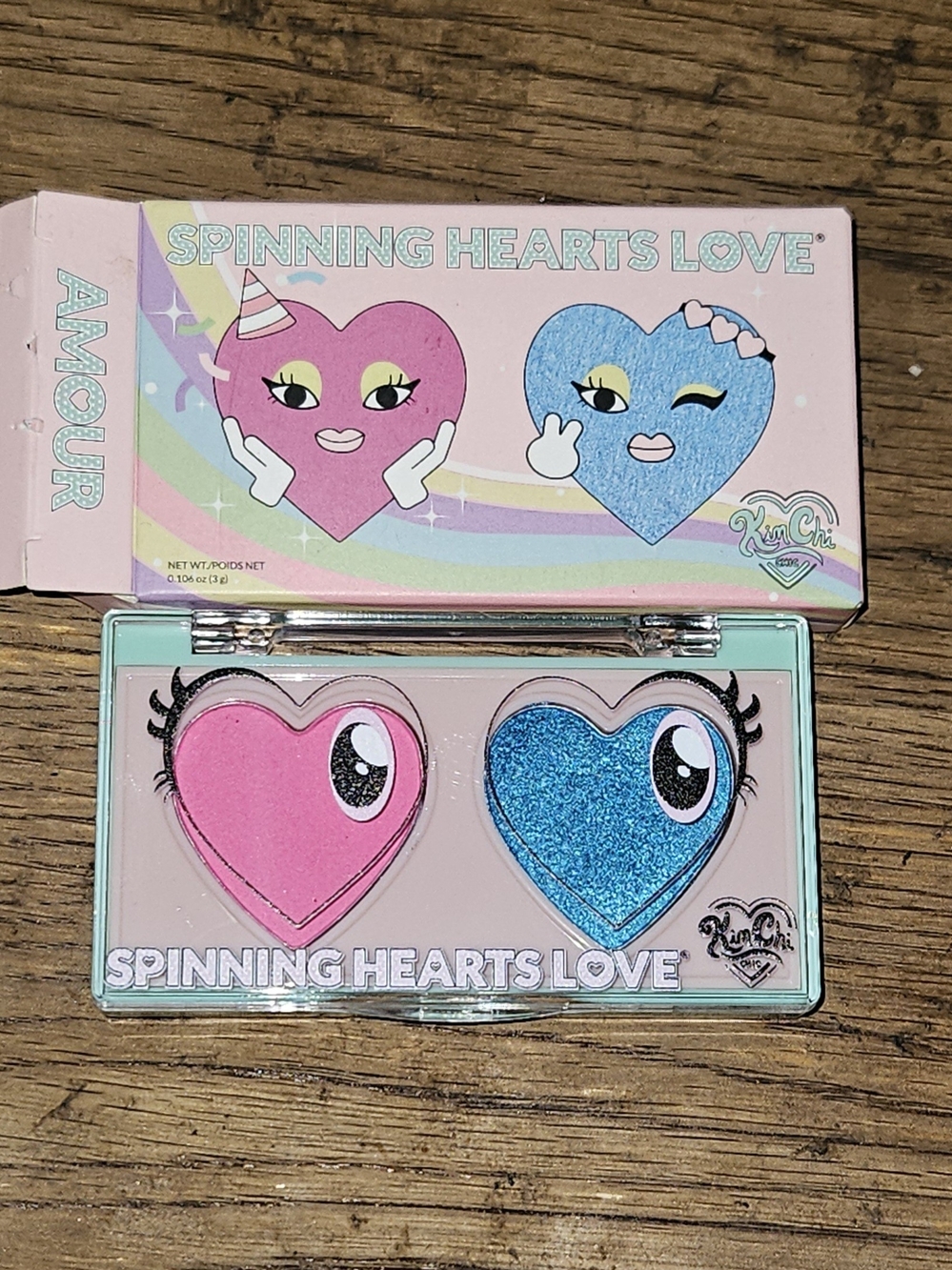 KimChi Chic Beauty Spinning Hearts Eyeshadow Duo in Sunset Boulevard 0.106oz